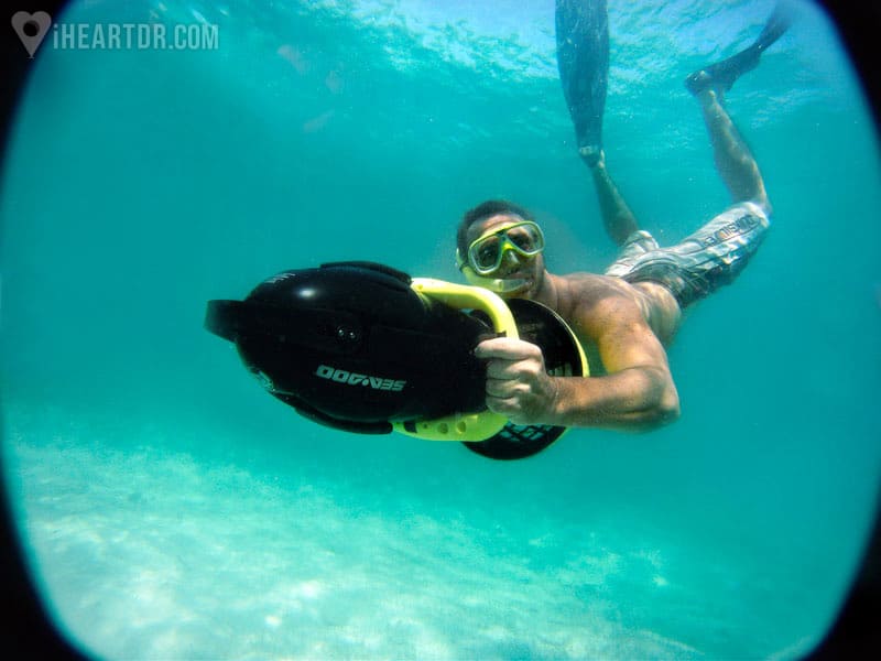Man power snorkeling