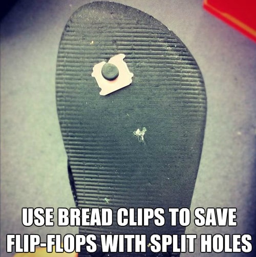 How to fix your sandals if the hole breaks
