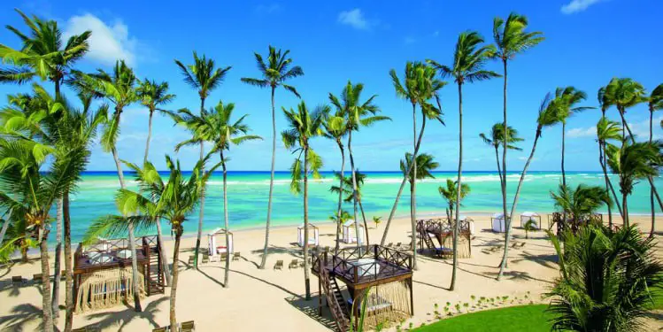 View of a beach from a Punta Cana resort
